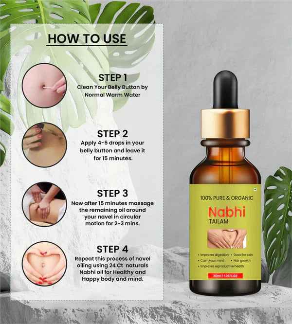 AYURVEDIC RAMBAN MULTI-BENEFIT NABHI OIL (LIMITED OFFER BUY 1 GET 1 FREE)